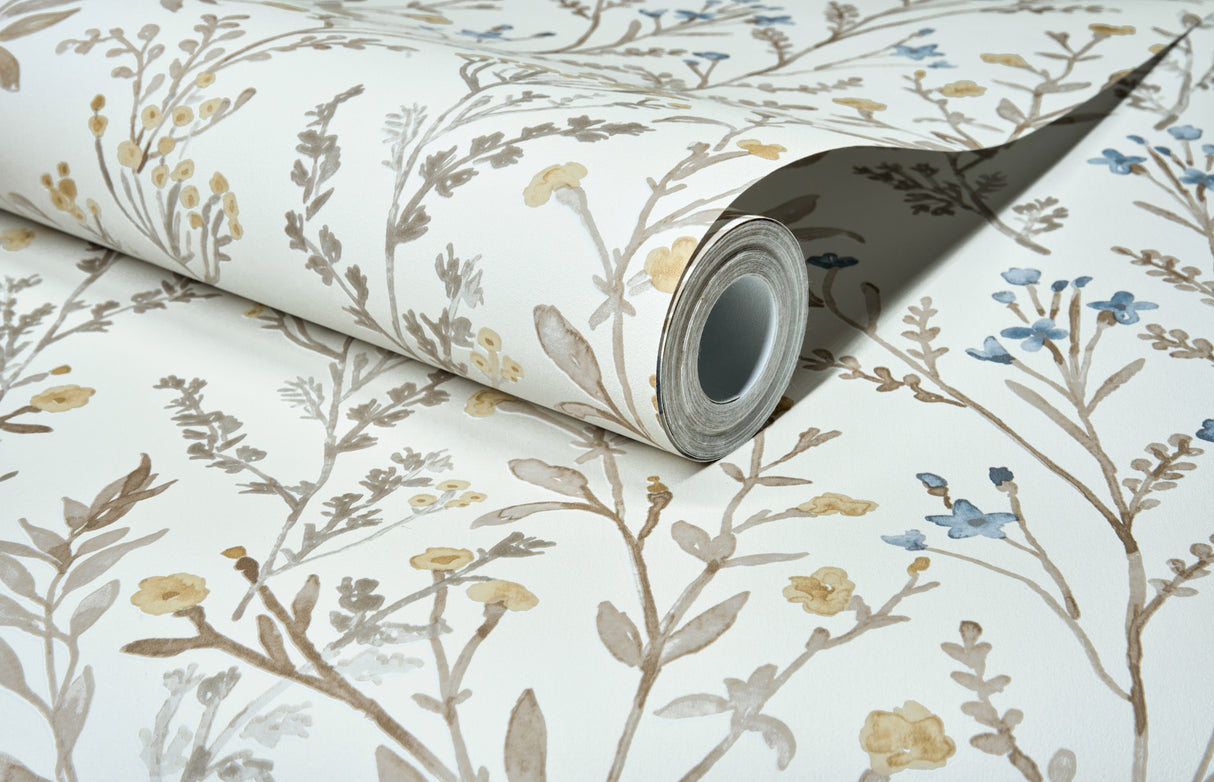 Chesapeake 4191-83017 Laverne Neutral Wildflowers Wallpaper