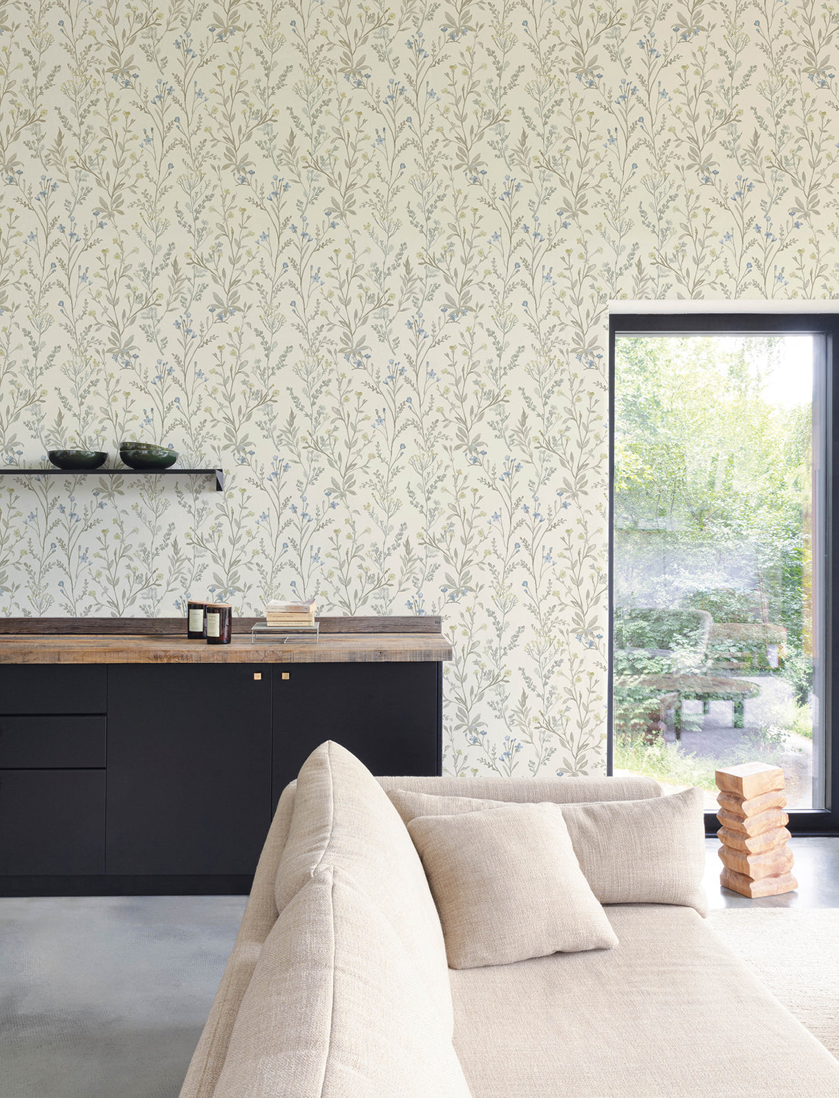 Chesapeake 4191-83017 Laverne Neutral Wildflowers Wallpaper