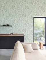 Chesapeake 4191-83018 Laverne Aquamarine Wildflowers Wallpap