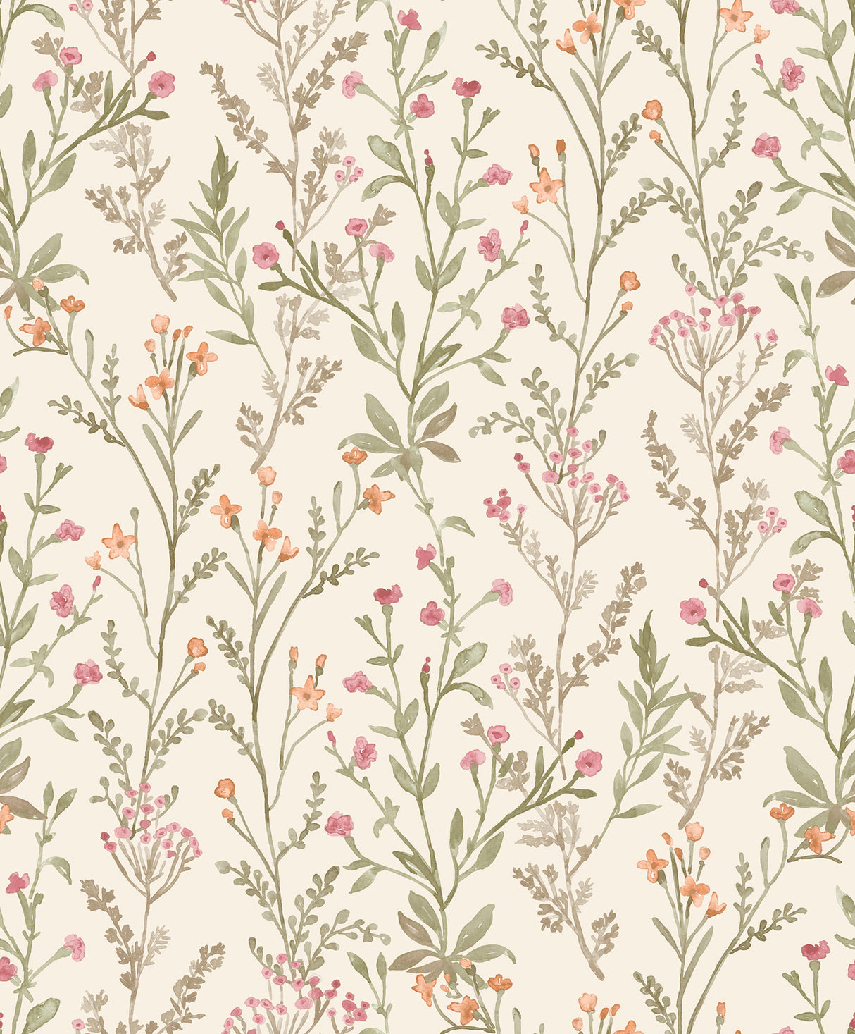 Chesapeake 4191-83019 Laverne Green Wildflowers Wallpaper