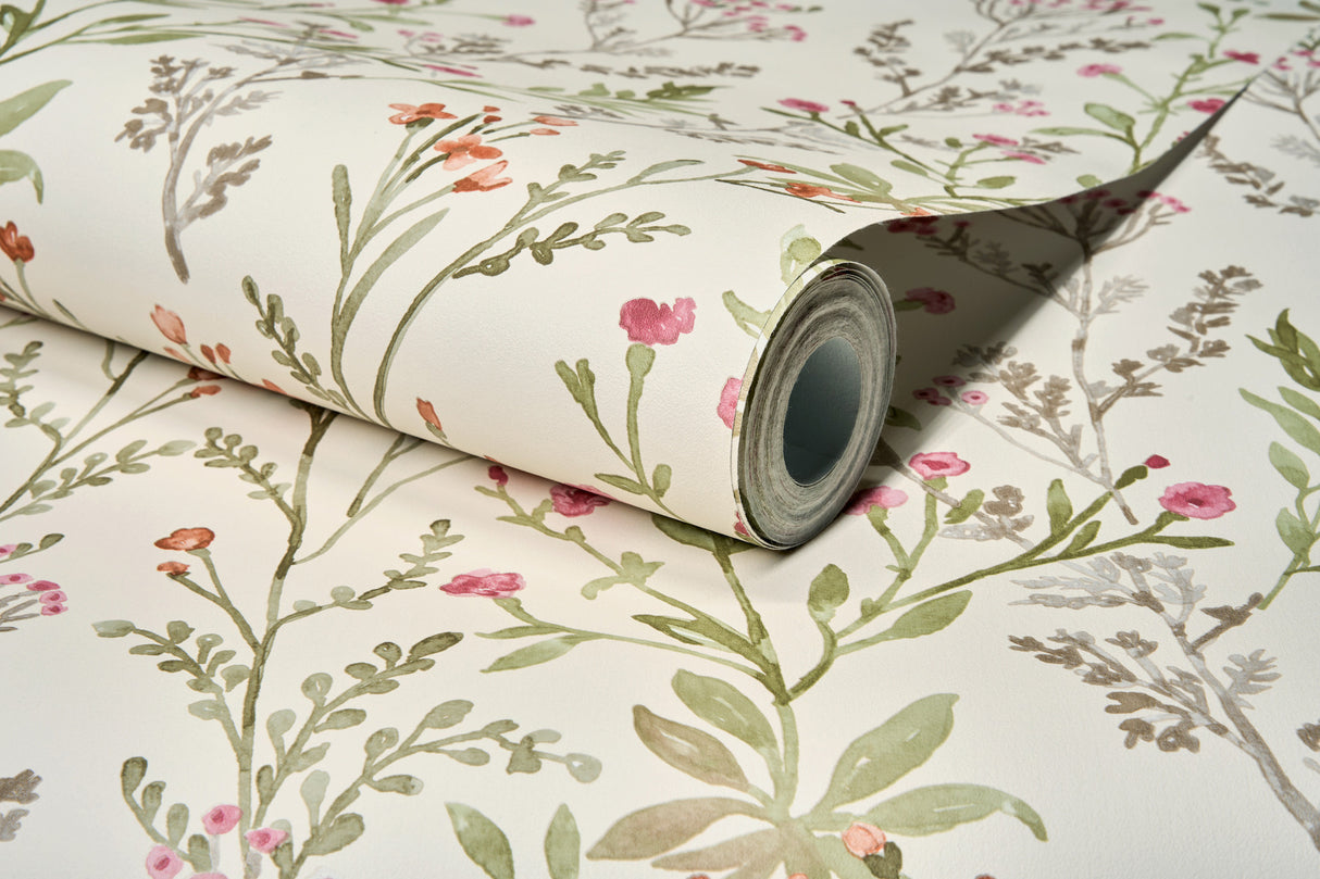 Chesapeake 4191-83019 Laverne Green Wildflowers Wallpaper
