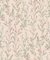 Chesapeake 4191-83020 Laverne Blush Wildflowers Wallpaper