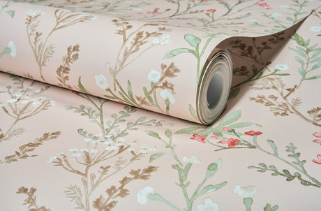 Chesapeake 4191-83020 Laverne Blush Wildflowers Wallpaper