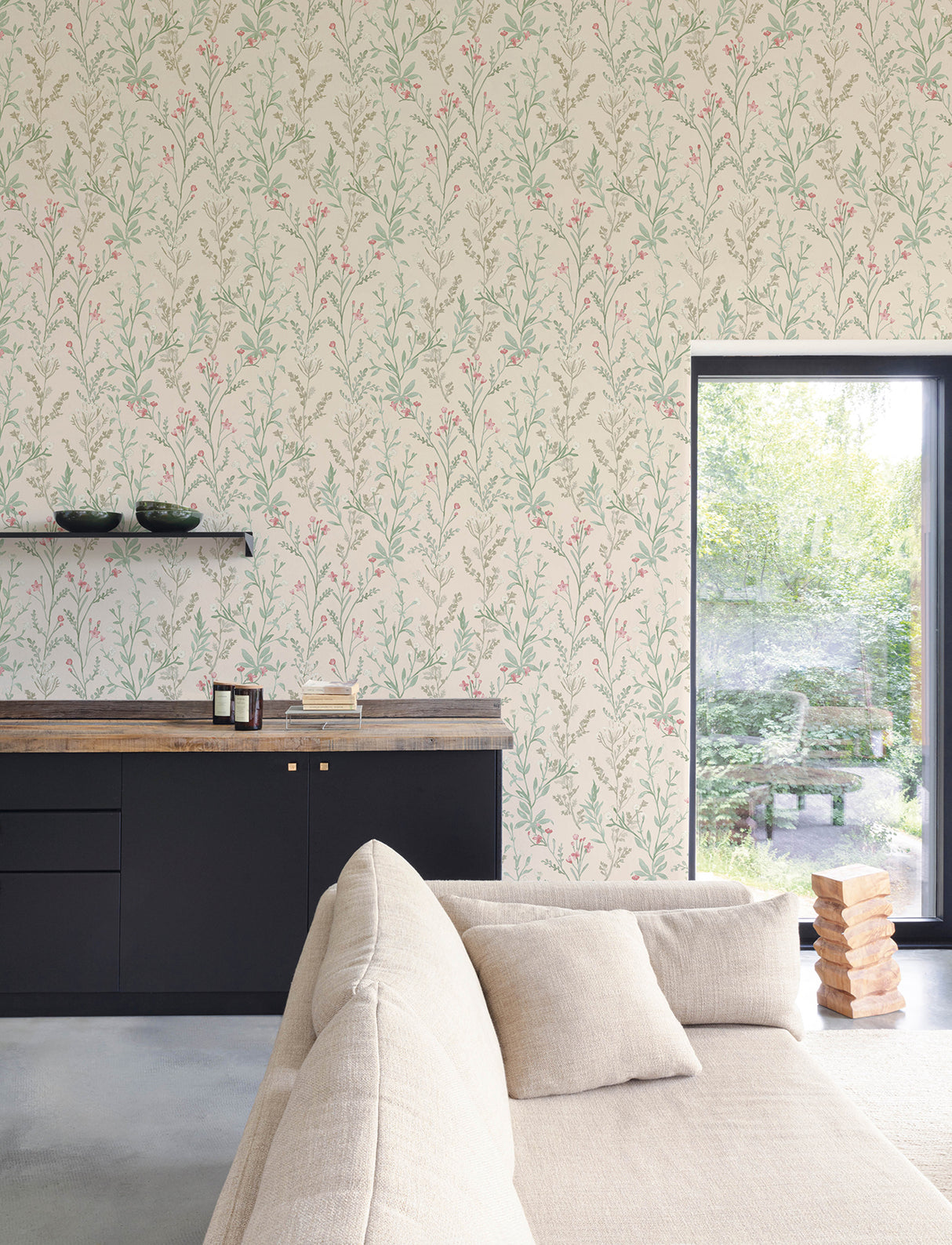 Chesapeake 4191-83020 Laverne Blush Wildflowers Wallpaper