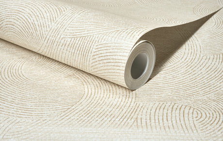 Chesapeake 4191-83021 Harrison Champagne Swirling Geometric 
