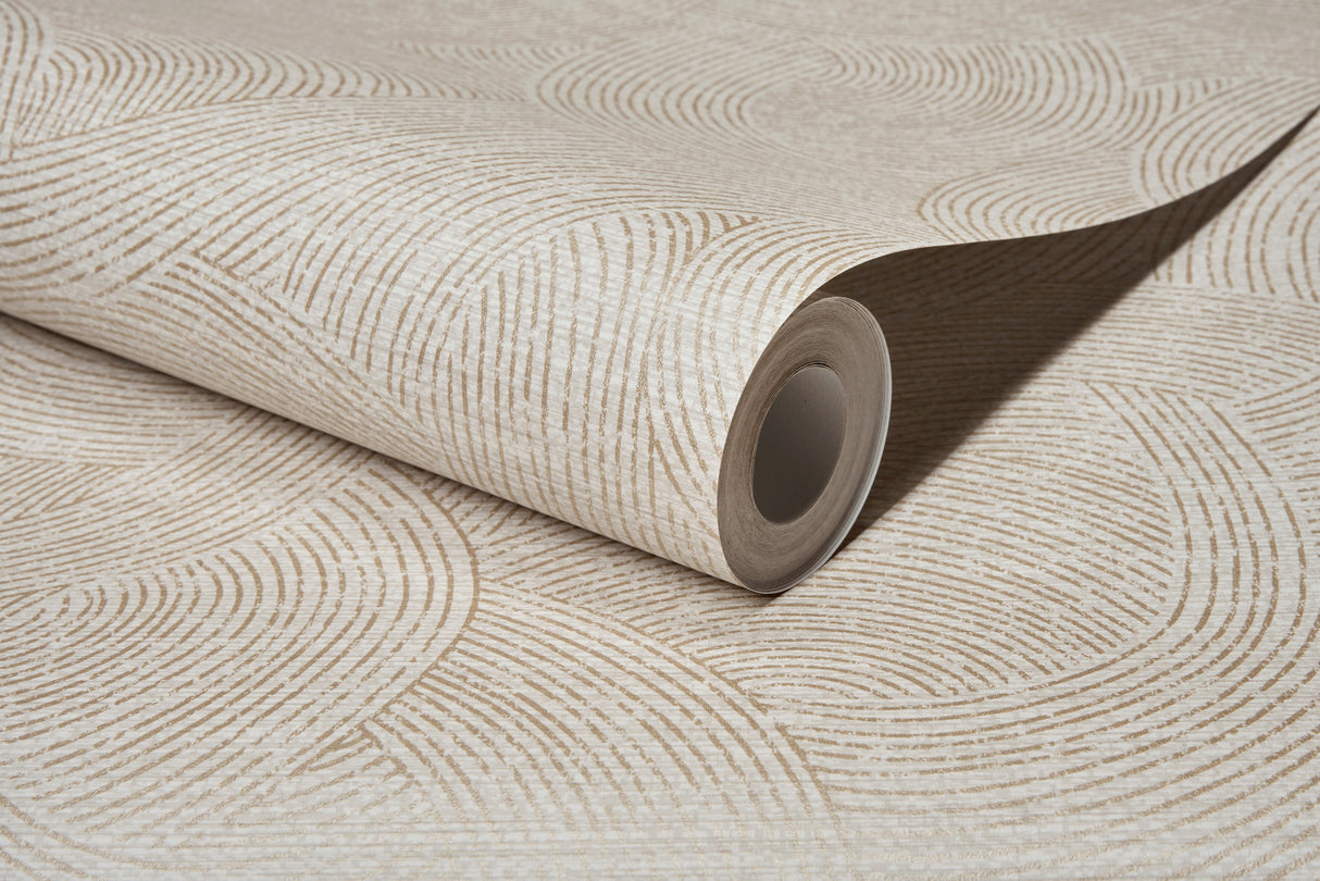 Chesapeake 4191-83022 Harrison Pewter Swirling Geometric Wal