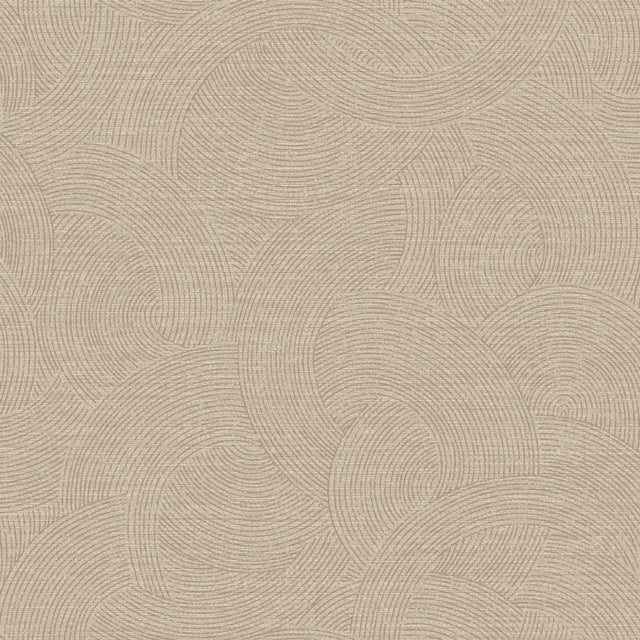 Chesapeake 4191-83023 Harrison Taupe Swirling Geometric Wall