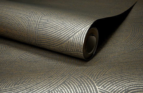 Chesapeake 4191-83024 Harrison Charcoal Swirling Geometric W