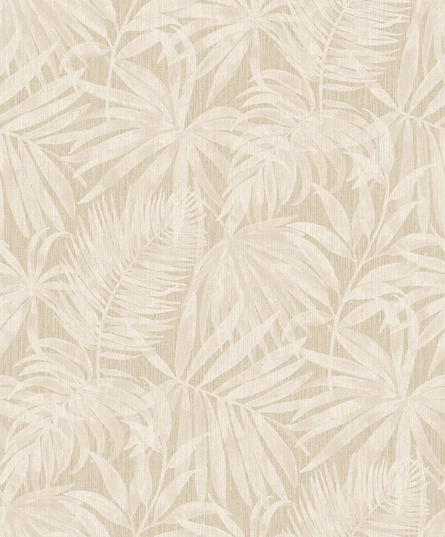 Chesapeake 4191-83025 Sonny Beige Fronds Wallpaper