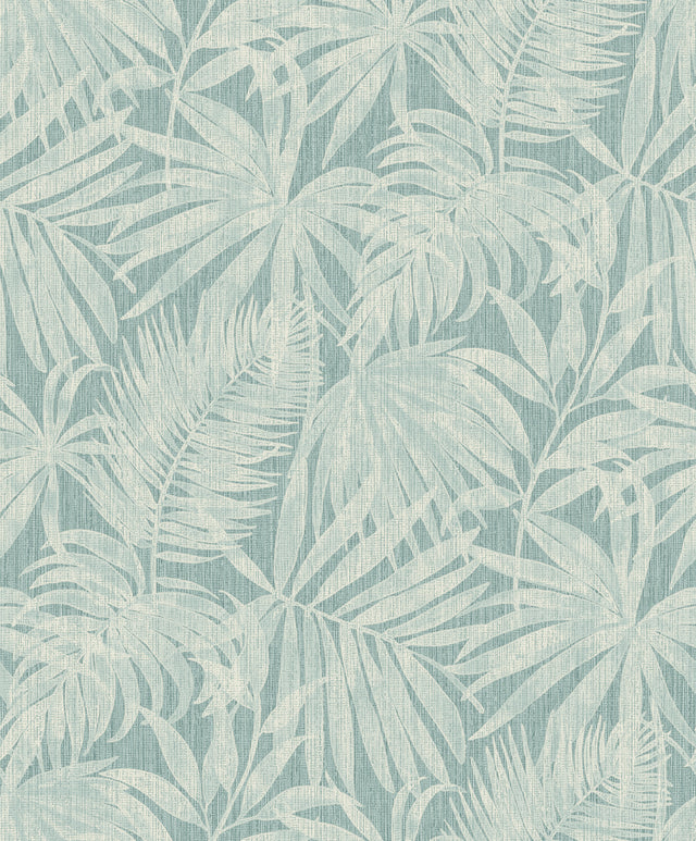 Chesapeake 4191-83026 Sonny Light Blue Fronds Wallpaper