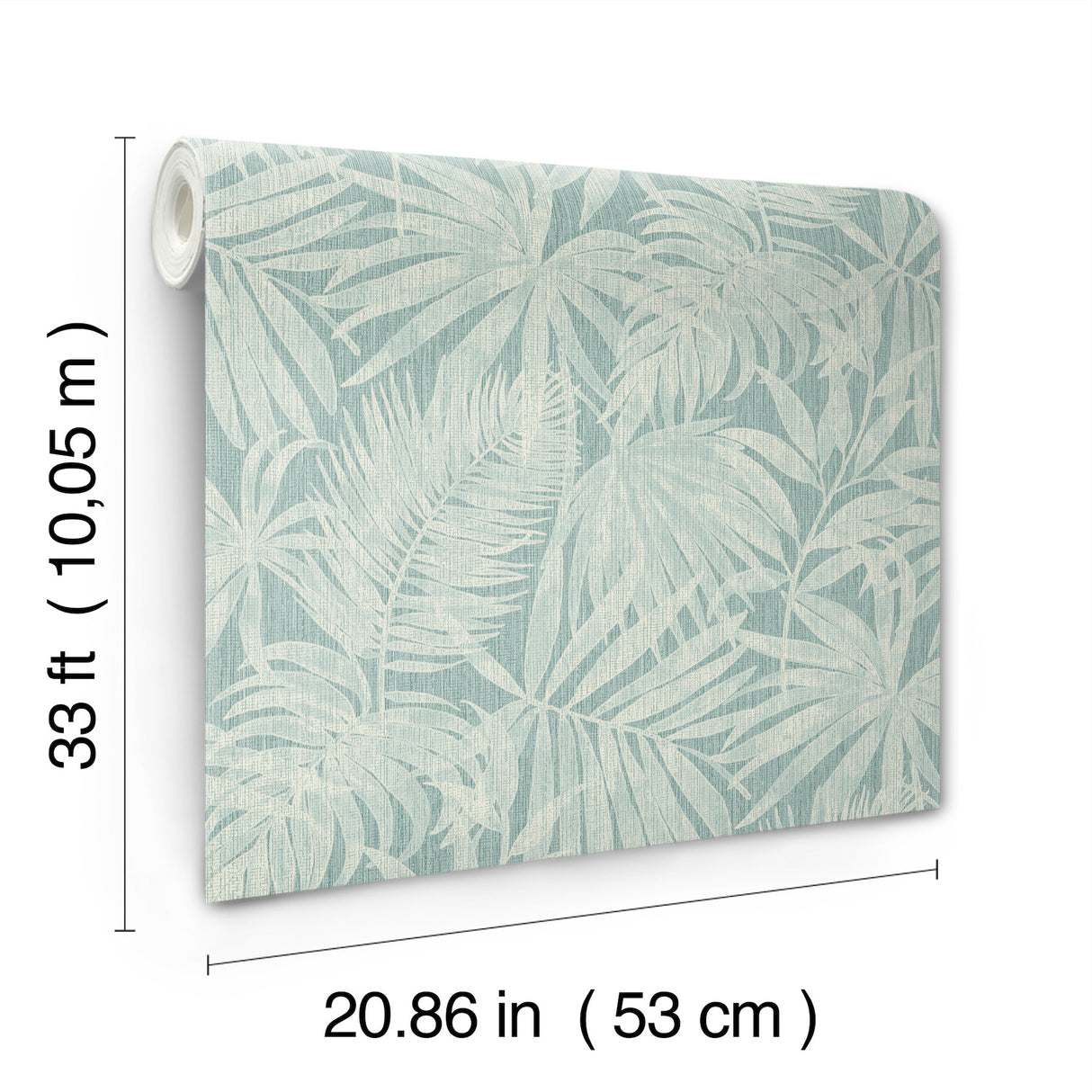Chesapeake 4191-83026 Sonny Light Blue Fronds Wallpaper