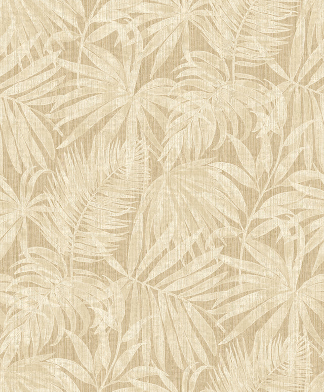 Chesapeake 4191-83028 Sonny Light Brown Fronds Wallpaper