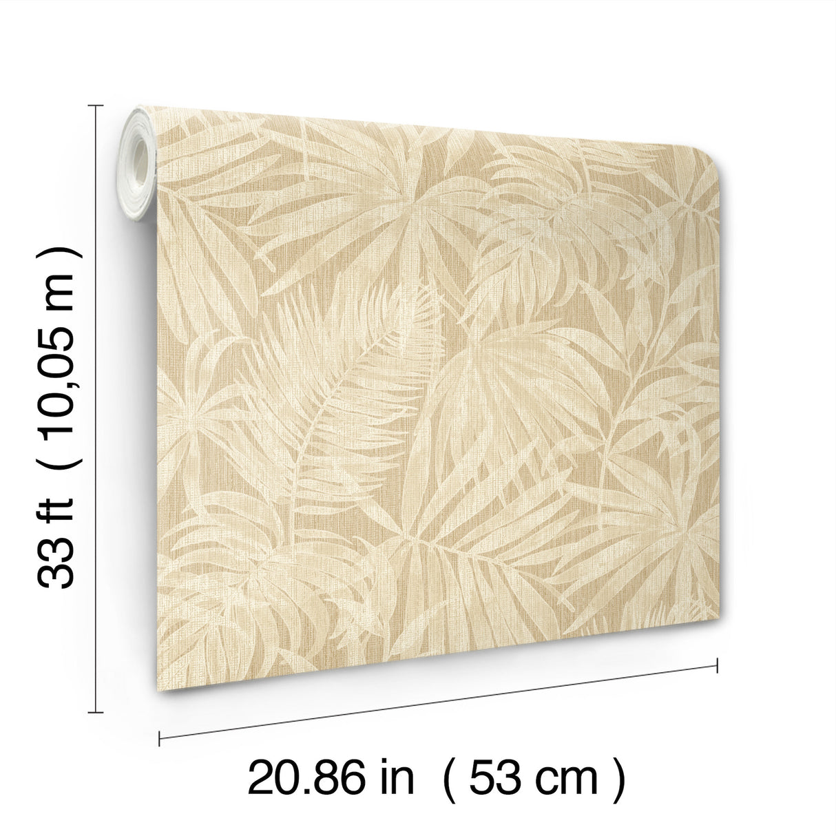 Chesapeake 4191-83028 Sonny Light Brown Fronds Wallpaper