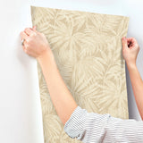 Chesapeake 4191-83028 Sonny Light Brown Fronds Wallpaper