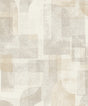 Chesapeake 4191-83030 Cassandra Taupe Block Geometric Wallpa