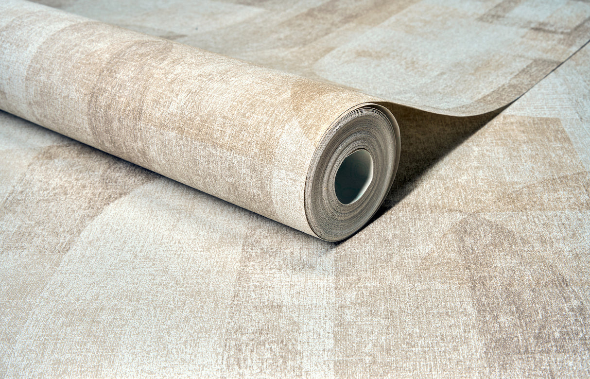 Chesapeake 4191-83030 Cassandra Taupe Block Geometric Wallpa