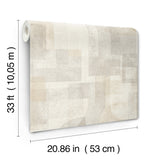 Chesapeake 4191-83030 Cassandra Taupe Block Geometric Wallpa