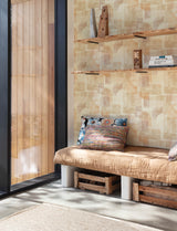 Chesapeake 4191-83033 Cassandra Rust Block Geometric Wallpap