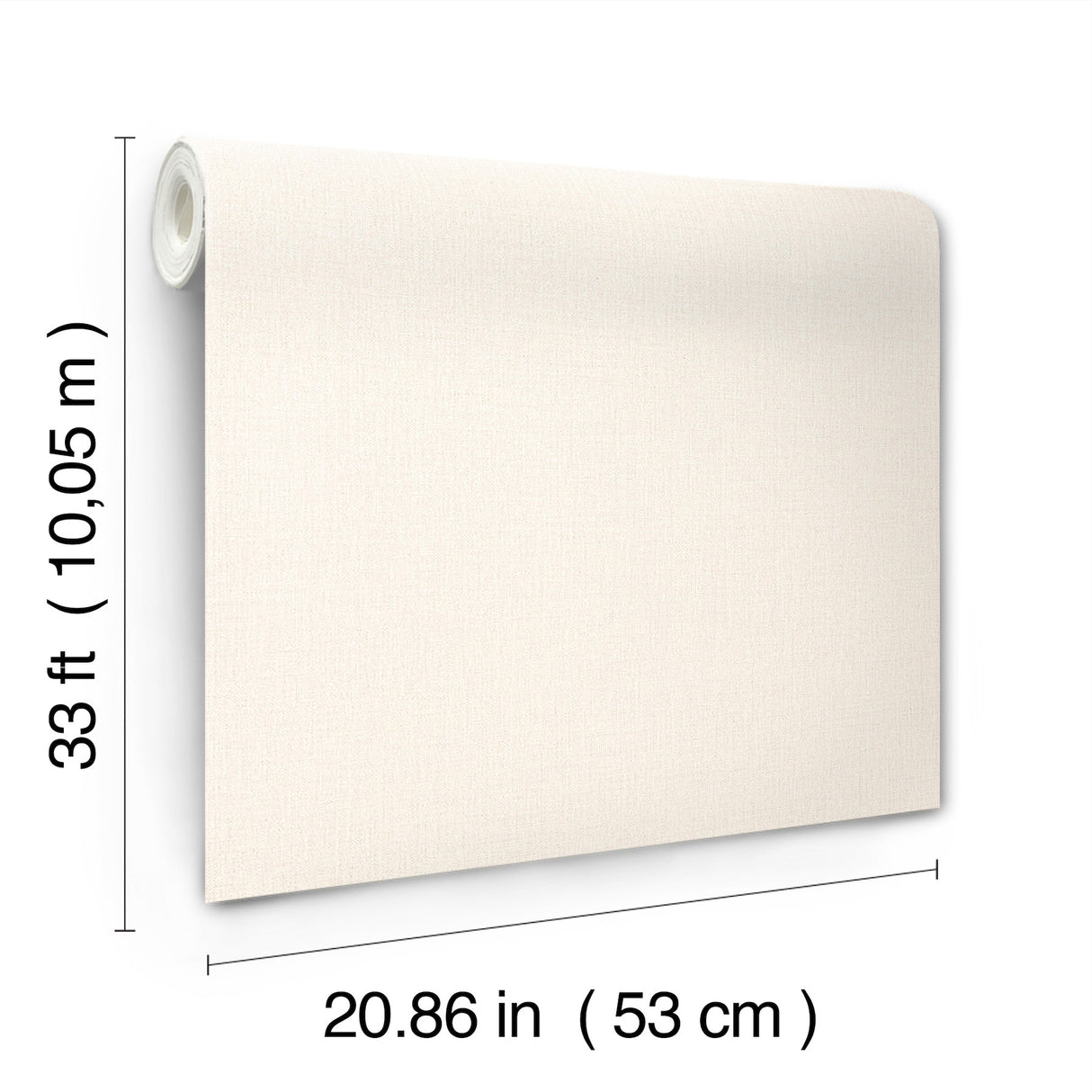 Chesapeake 4191-83034 Sonia Bone Faux Linen Wallpaper