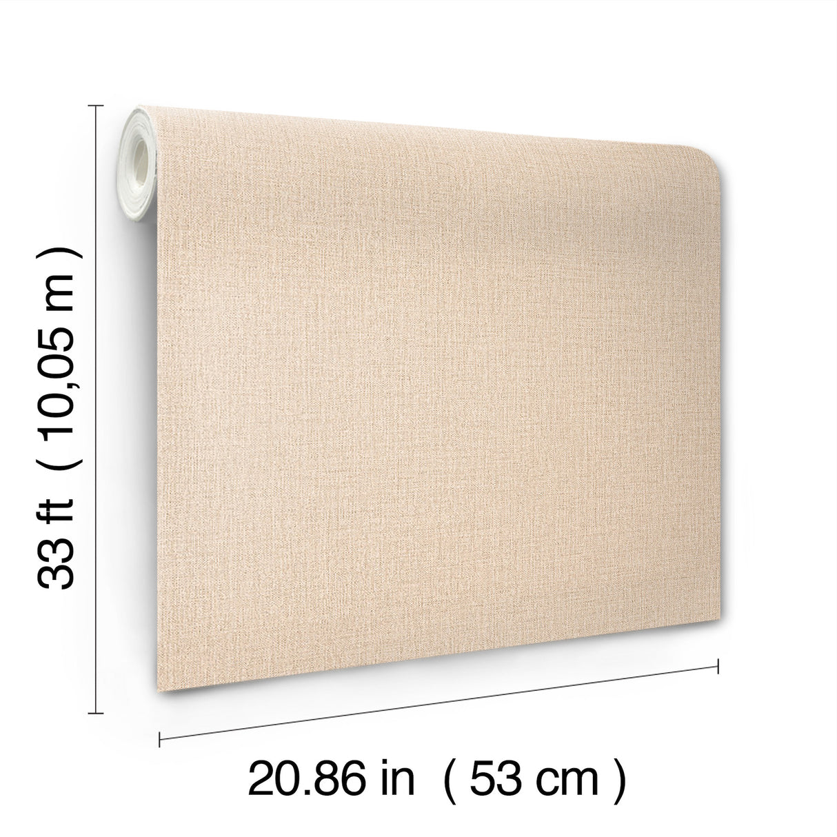 Chesapeake 4191-83035 Sonia Beige Faux Linen Wallpaper