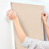 Chesapeake 4191-83035 Sonia Beige Faux Linen Wallpaper
