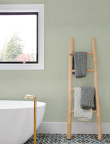 Chesapeake 4191-83036 Sonia Light Green Faux Linen Wallpaper