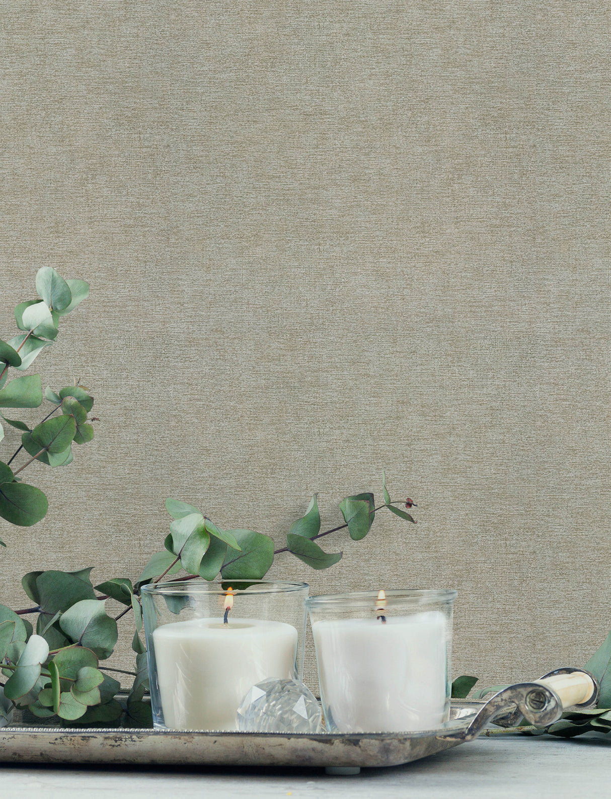 Chesapeake 4191-83039 Tansy Dark Grey Distressed Wallpaper