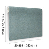Chesapeake 4191-83042 Tansy Teal Distressed Wallpaper