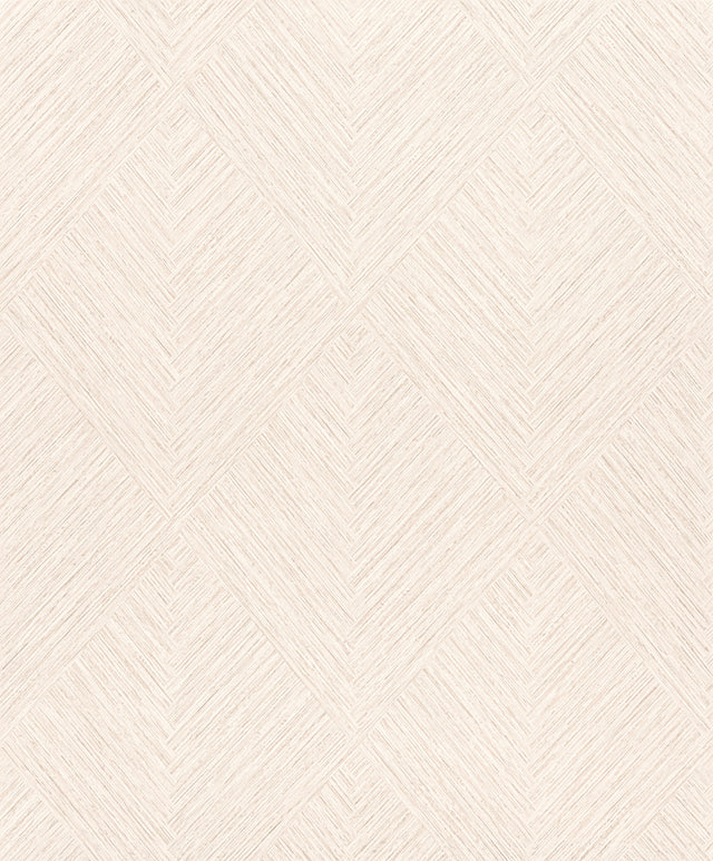 Chesapeake 4191-83043 Hollis Beige Textured Diamond Wallpape