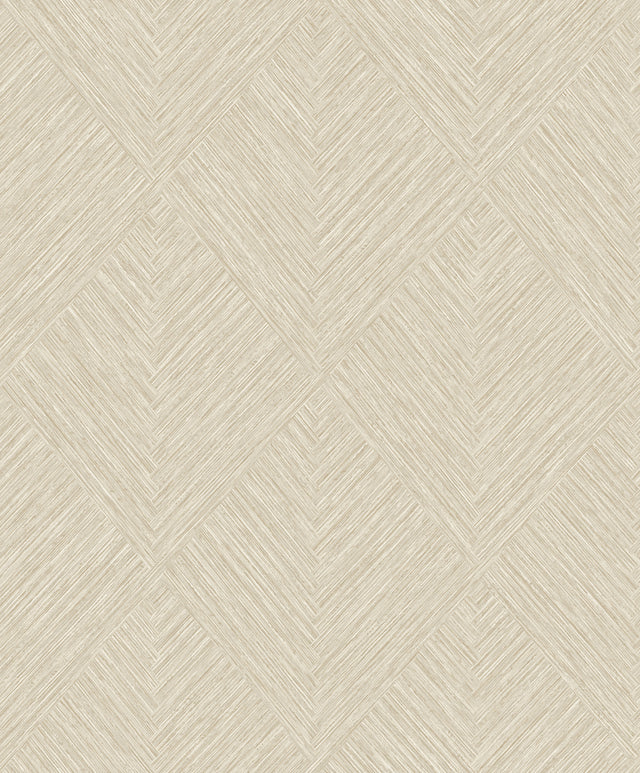 Chesapeake 4191-83045 Hollis Taupe Textured Diamond Wallpape