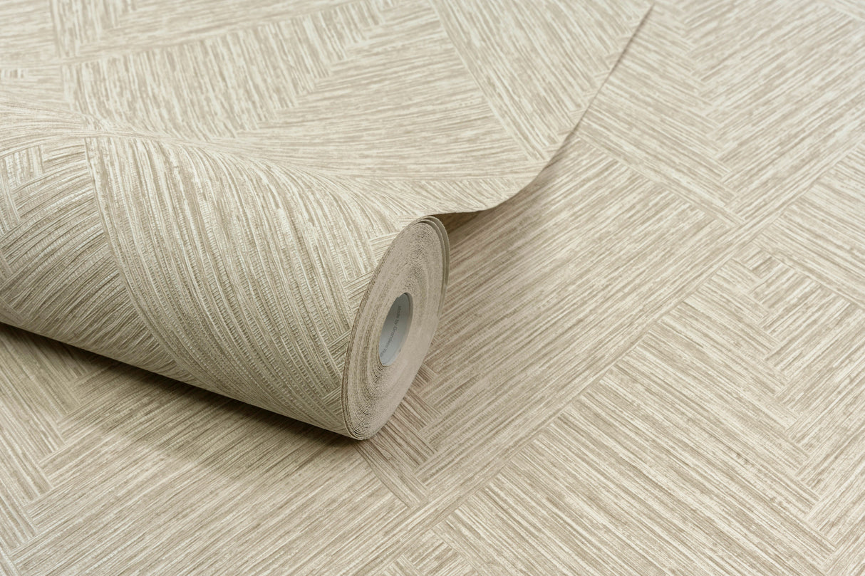 Chesapeake 4191-83045 Hollis Taupe Textured Diamond Wallpape