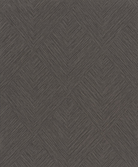 Chesapeake 4191-83046 Hollis Charcoal Textured Diamond Wallp
