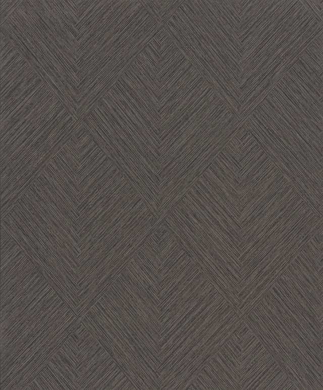 Chesapeake 4191-83046 Hollis Charcoal Textured Diamond Wallp