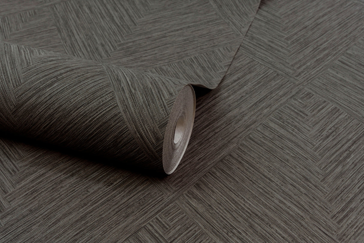 Chesapeake 4191-83046 Hollis Charcoal Textured Diamond Wallp