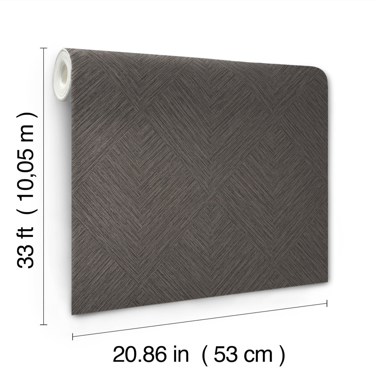 Chesapeake 4191-83046 Hollis Charcoal Textured Diamond Wallp