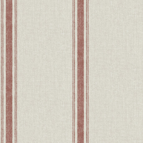 Chesapeake 4192-12464 Linette Red Fabric Stripe Wallpaper