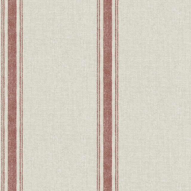 Chesapeake 4192-12464 Linette Red Fabric Stripe Wallpaper