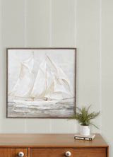 Chesapeake 4192-12465 Linette Cream Fabric Stripe Wallpaper