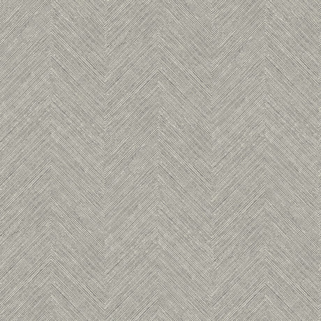 Chesapeake 4192-13674 Caladesi Dark Grey Linen Chevron Wallp