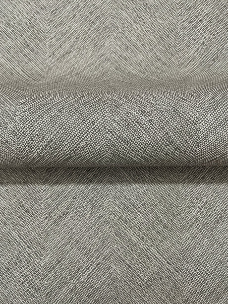Chesapeake 4192-13674 Caladesi Dark Grey Linen Chevron Wallp