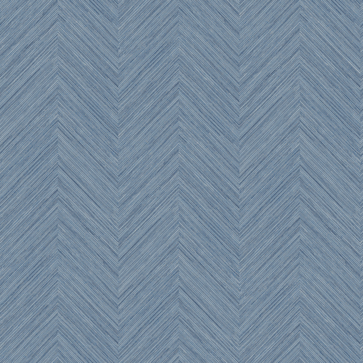 Chesapeake 4192-13678 Caladesi Blue Linen Chevron Wallpaper