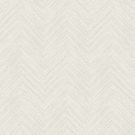Chesapeake 4192-13679 Caladesi Light Grey Linen Chevron Wall