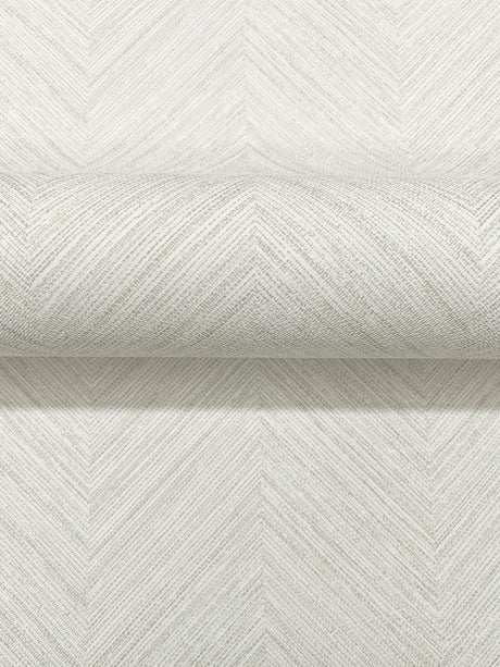 Chesapeake 4192-13679 Caladesi Light Grey Linen Chevron Wall