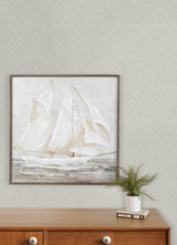 Chesapeake 4192-13679 Caladesi Light Grey Linen Chevron Wall