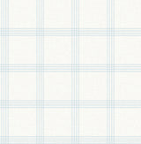 Chesapeake 4192-24475 Twain Light Blue Plaid Wallpaper