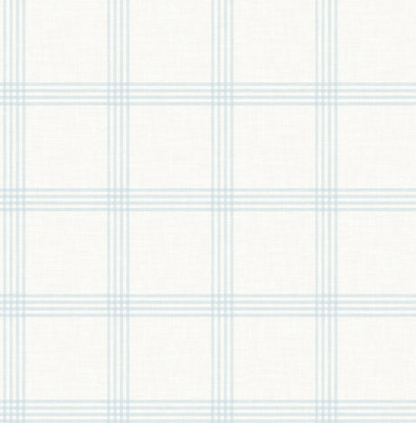 Chesapeake 4192-24475 Twain Light Blue Plaid Wallpaper