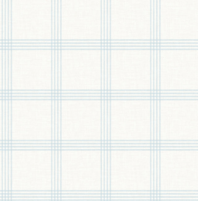 Chesapeake 4192-24475 Twain Light Blue Plaid Wallpaper