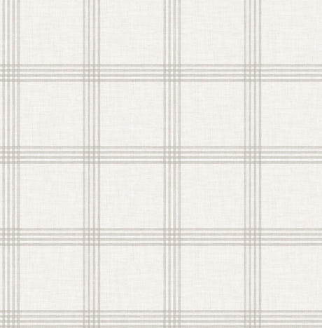 Chesapeake 4192-24478 Twain Dove Plaid Wallpaper