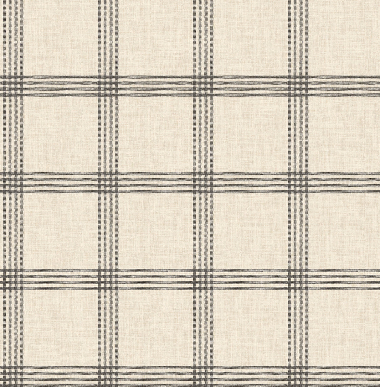 Chesapeake 4192-24479 Twain Black Plaid Wallpaper