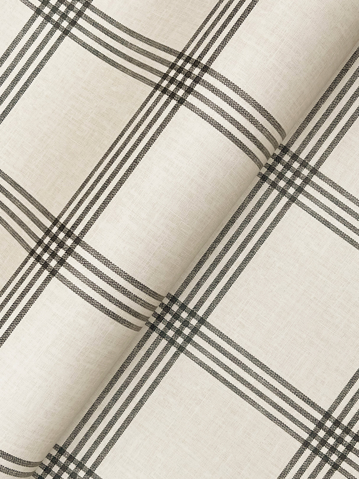 Chesapeake 4192-24479 Twain Black Plaid Wallpaper